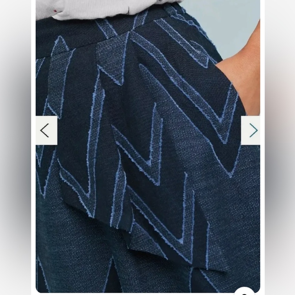Anthropologie x Eva Franco Textured Chevron Midi Skirt - Picture 4 of 10